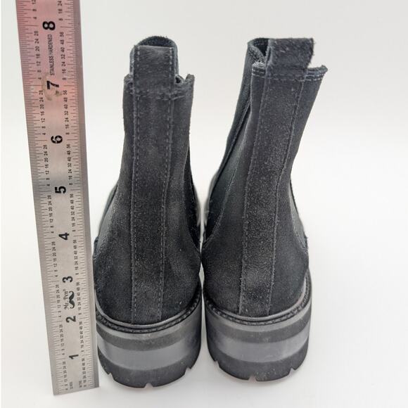 La Canadienne Connor Waterproof Suede Chelsea Boots Black Womens Size US6M EU37 - Picture 4 of 12